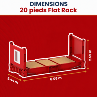 Conteneur 20 Pieds Flat Rack