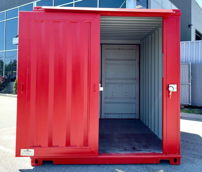 Conteneur Maritime 8 Pieds Neuf – Rouge