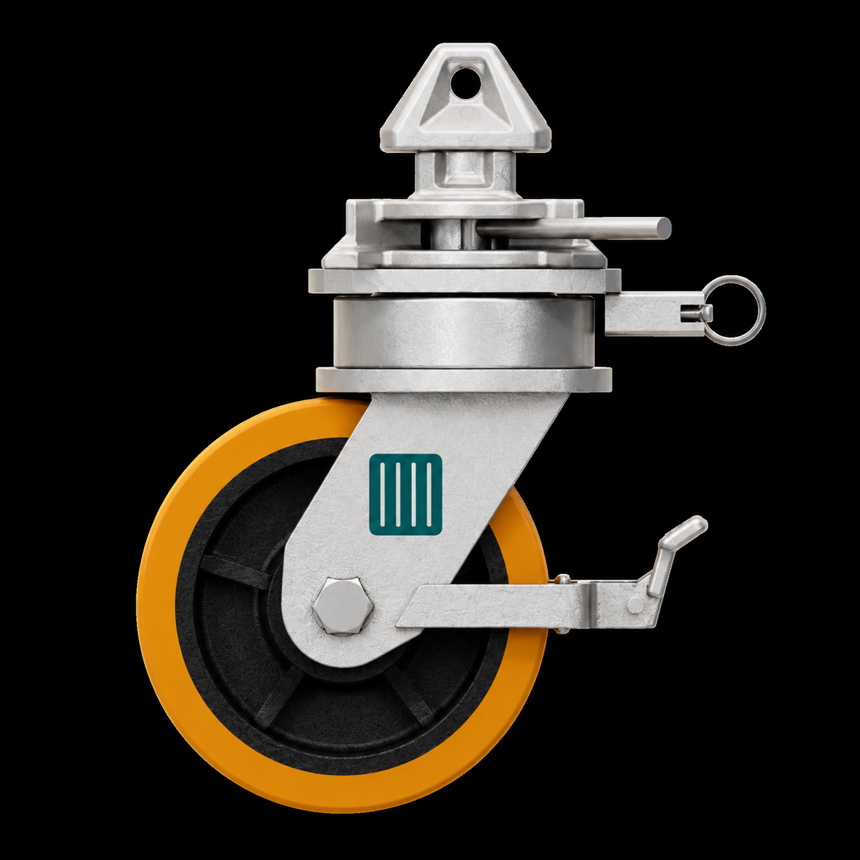 Roues 3t avec twistlock avec frein – Image 3
